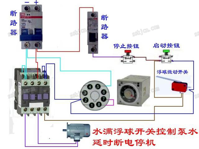 电机水泵接线